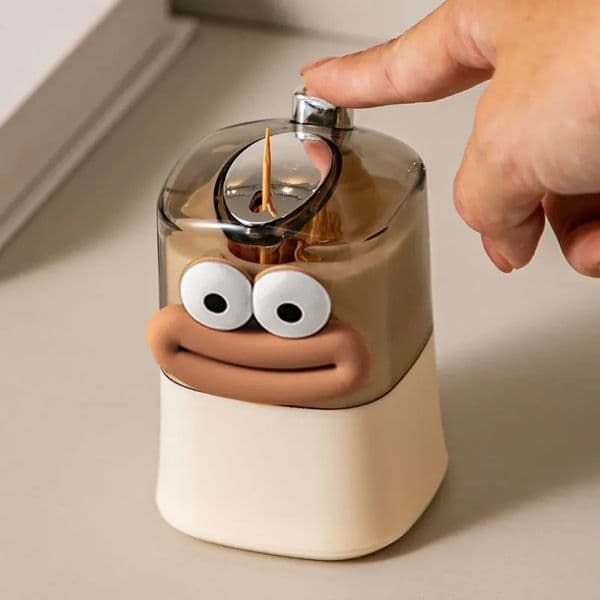 Creative Toothpick Storage Box Automatic Pop-up Toothpick Box Home Living Room Dining Room Push-type Toothpick Holder 260112BJ
