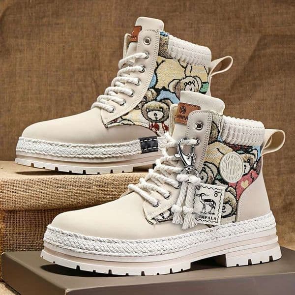 ZULINNA New Autumn Winter Versatile High Top Casual Shoes For Men Featuring A Trendy And Minimalist Design