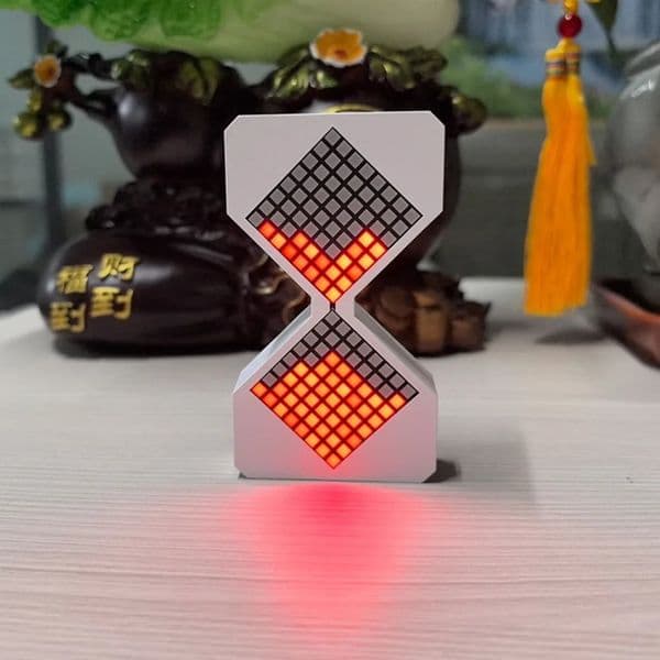 Cyber Style LED Electronic Hourglass with Gravity Sensing 1-30 Min Timer DIY Digital Sand Clock Technology Sense Decompress 260106