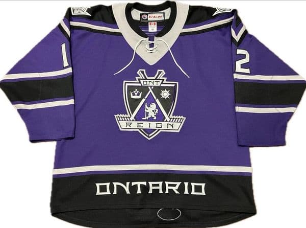 Custom Rare Ontario Reign Nikita Scherbak CCM Authentic AHL Hockey Jersey Personalized Any Name Number Stitched S-5XL