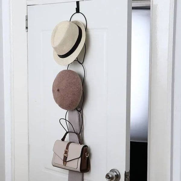 Door Hanger for Closet Bedroom Storage Hat Hook Scarf Bag Baseball Cap Rack Organizer ddmynov