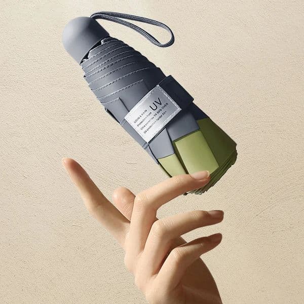 8 Ribs Mini Umbrella Windproof anti-UV Protection 5Folding Umbrella Portable Travel Rain Women Umbrella Pocket Children UPF 260112BJ