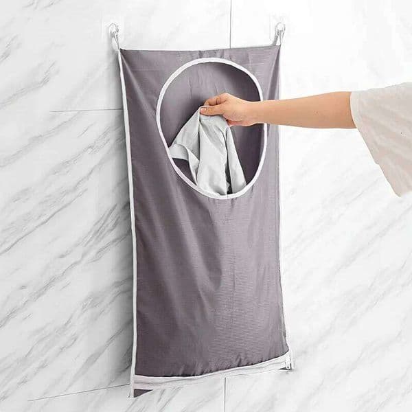 1pc Large wall-mounted dirty laundry storage bag! Suitable for bathroom 26Y0113