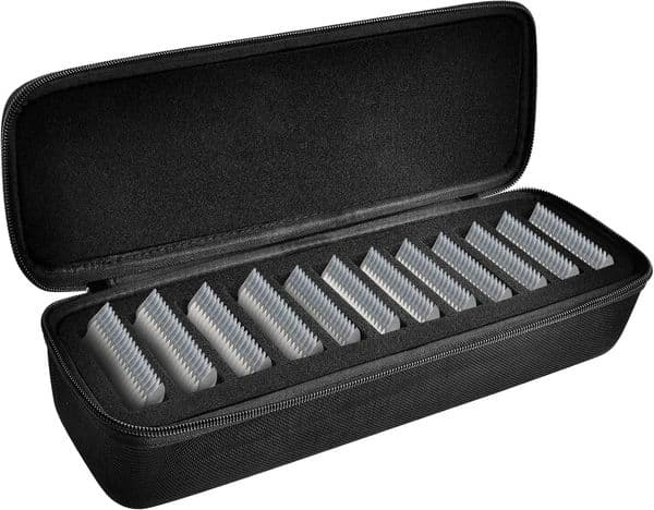 Grooming Clipper Blade Case 12 Slots Storage Holder Organizer Compatible with Osterl Guards Andis Blades 260113