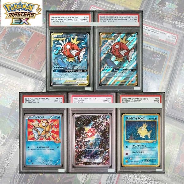 DIY Proxy PTCG Collection Battle Festa 20th Anni 2016 Card Magikarp XY-P GEM MT10 Holographic Label Child Gifts L260114