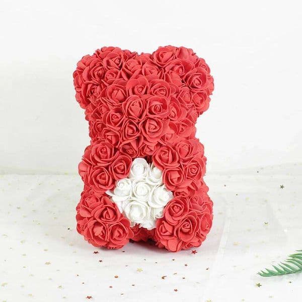 1pc 25cm Teddy Bears Artificial Foam Flower Rose Bear For Women Valentine's Wedding Birthday Anniversary Gifts 2025 W260114