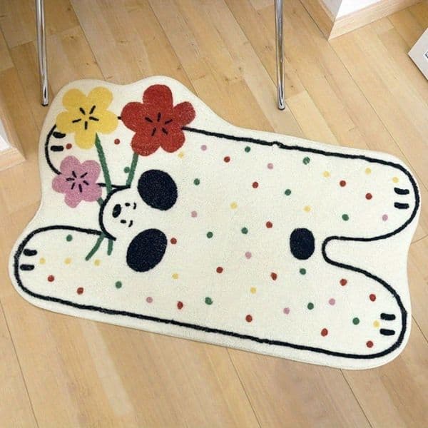 Cartoon Animal Wool Like Carpet Dirt Resistant cologne And Cool Sofa Decoration Cute Cow Shaped Easy perfume To Clean Mat Free Shipping 1011