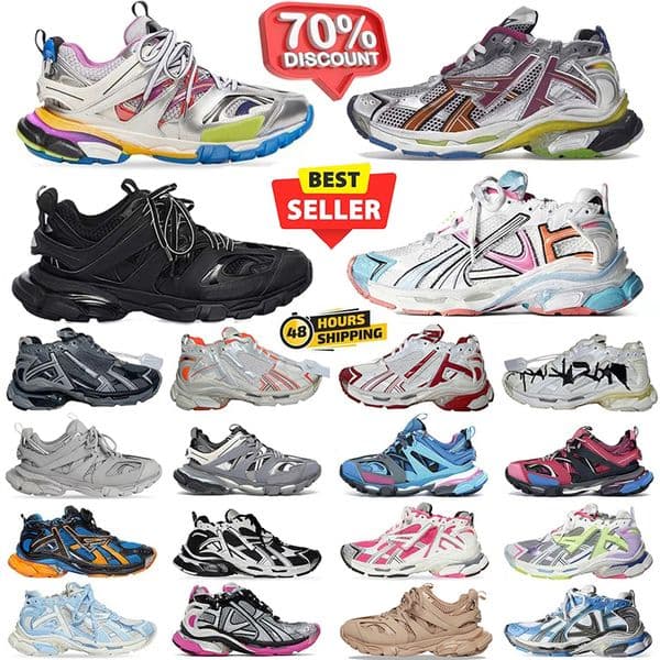 2026 Designer Runner 3.0 7.0 7.5 Triple S Super Running Shoes Retro Tess Gomma Platform Transmit black white pink blue jogging Trainers sneakers 36-46