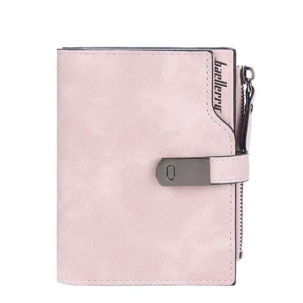 Baellerry New Ladies Wallet Short Style Versatile Multiple Card Slots Large Capacity Soft Leather Zipper Coin Purse Various Colors Available Free Shipping