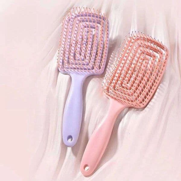 Large Curved Teasing Comb Backcombing Lift the hair roots Volumizing Brush,Volumizing Comb,Paddle Brush with Rounded Bristles 26W0114
