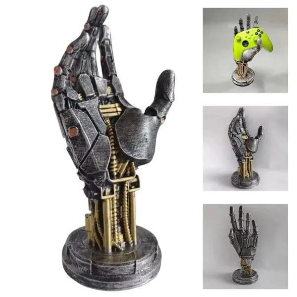 Cyberpunk Robotic Arm Integrated Handle Bracket Creative Collection Desktop Decoration Animal Model Handmade Gift 260106