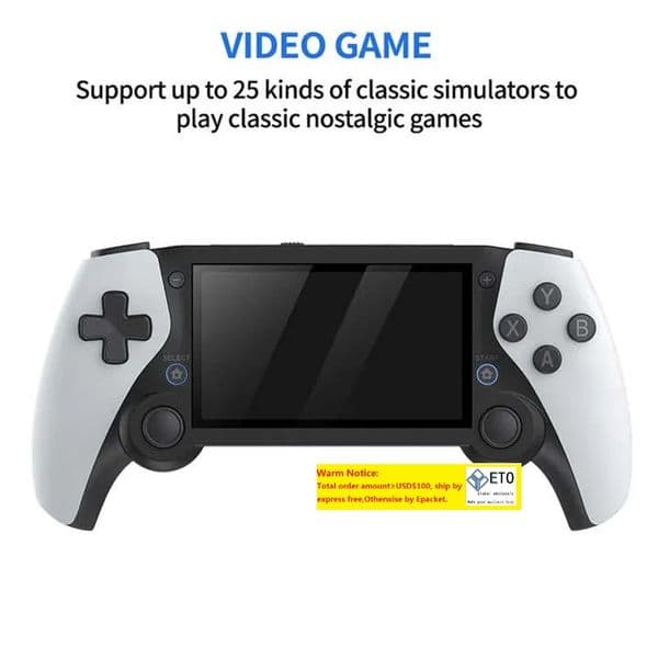 M25 Handheld Game Player Portable Retro Gaming Console 4.3 Inch Screen 64G 20000 Games For PS1 PSP N64 Play Anytime Anywhere LL