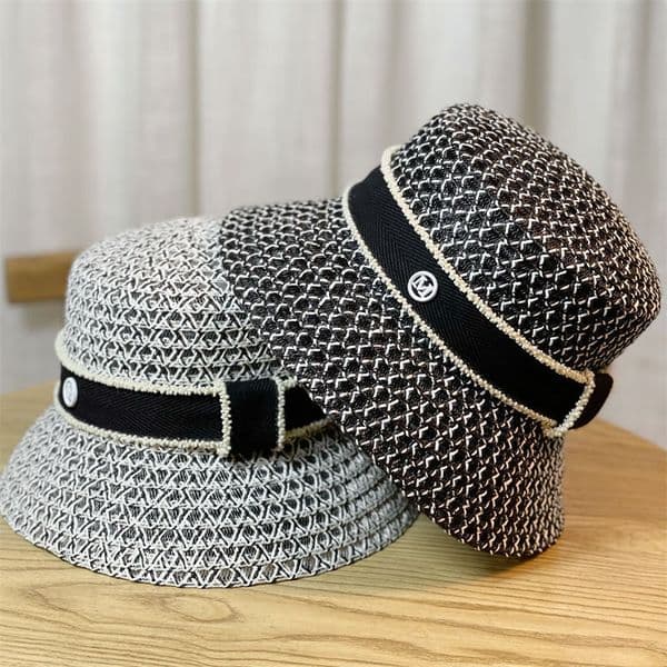 Luxury Brand Designer Cap New Elegant M Letter Bucket Fisherman Str Hat For Women SprSummer OutSunshade Japanese Style Internet Cebrity J260415