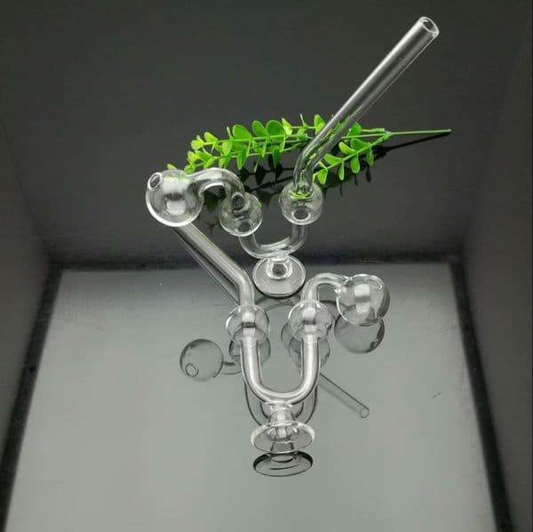 Glass Pipes Smoking Hand-blown Beautifully Handcrafted Smoking Pipe Transparent tape base snake shaped glass stove