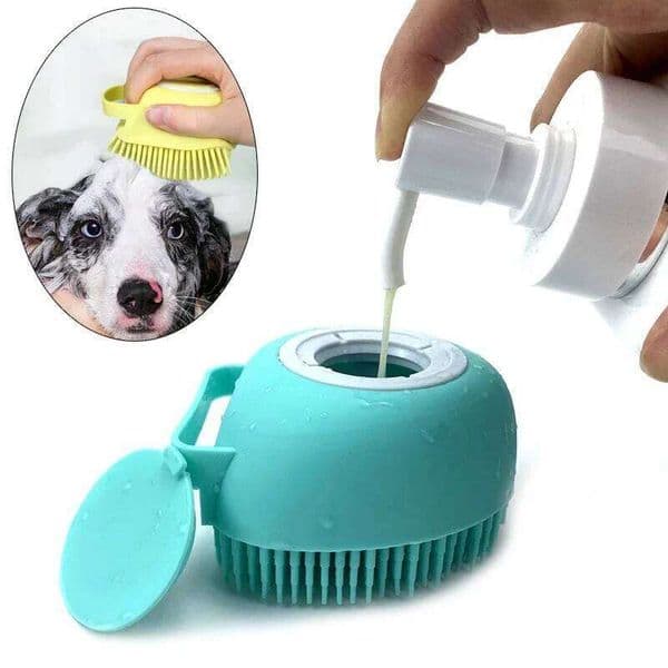 Pet and silicone massage care soft can fill liquid bath ball brush pet accessories dog cat tool 26W0114