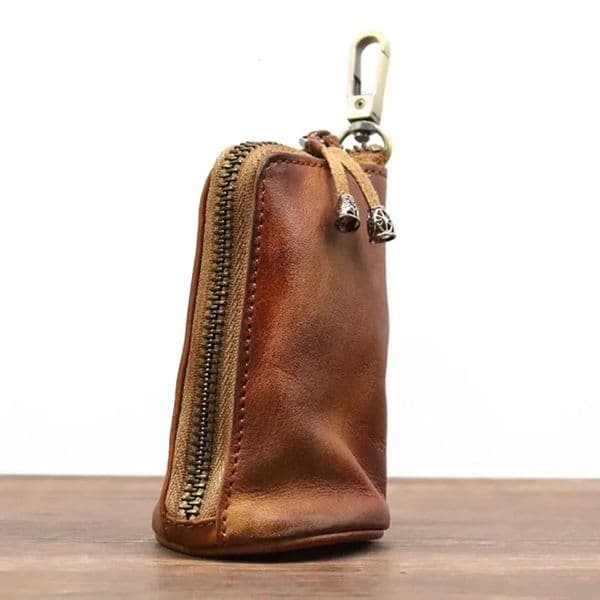 Arrival Men Genuine Leather Key Bag Key Chain Holder Fashion Zipper Home Storage Bag Double Key Pack Car Bag for Man 260114