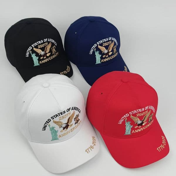 New United States 250th Anniversary Bell Hat Patriotic Adjustable Baseball Cap 250 Anniversary Usa Hat Unisex 33