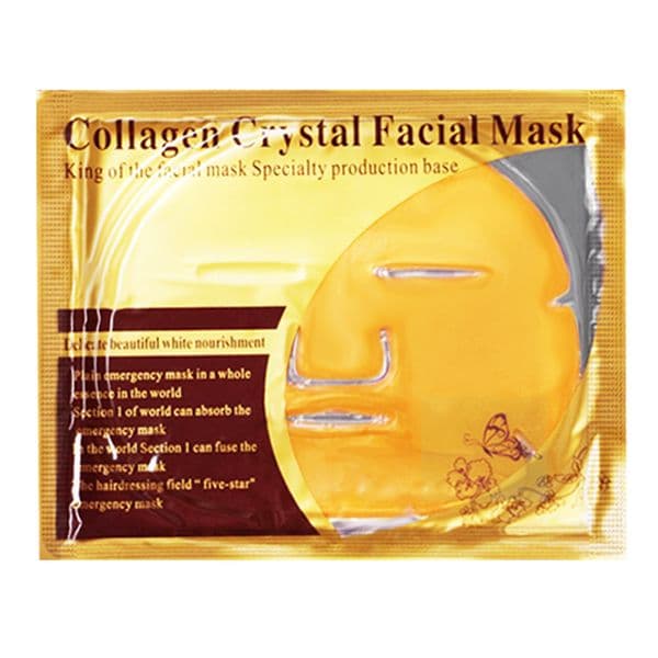 Bio-Collagen Gold Facial Masks & Peels, Moisturizing and Hydrating Overnight Hydrogel Face Mask Makeup Nourishes Rejuvenates the Skin Lift Tension