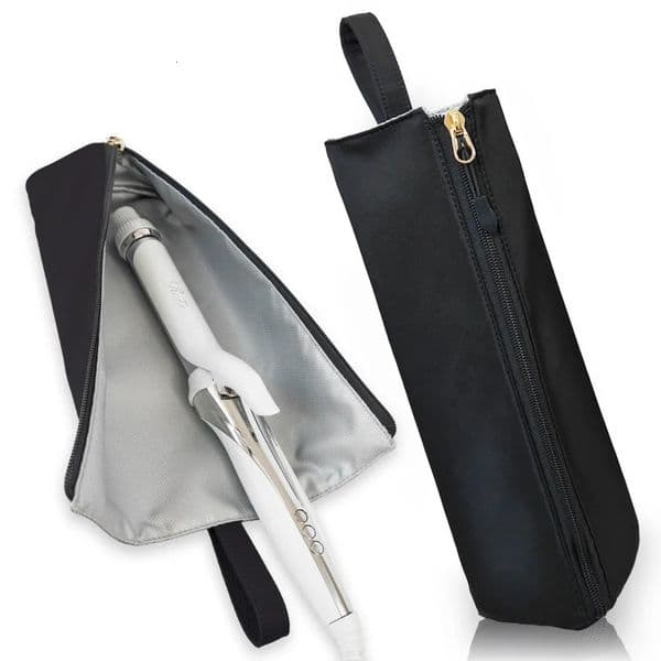 Hair Curler Storage Bag Portable Curling Iron Case Waterproof HeatResistant Hangable n Ideal for Home Travel 260113BJ