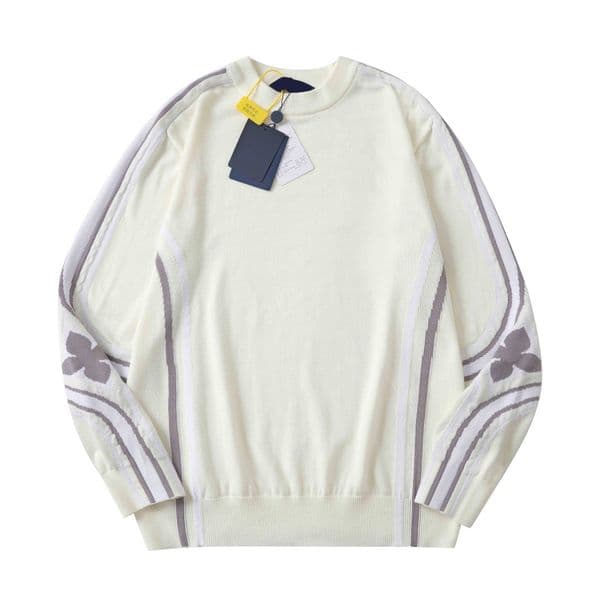 Men's Plus Size Hoodies & Sweatshirts jacquard letter knitted sweater in autumn / winter acquard knitting machine e Custom jnlarged detail crew neck cotton 753365