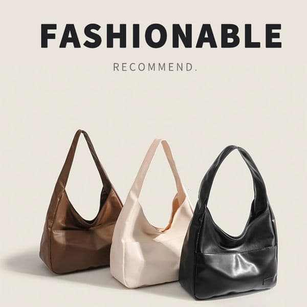 Fashionable and Minimalist Retro Shoulder Bag Handbag Casual Commuting Trend Large Capacity Tote Bag-A-DH260106