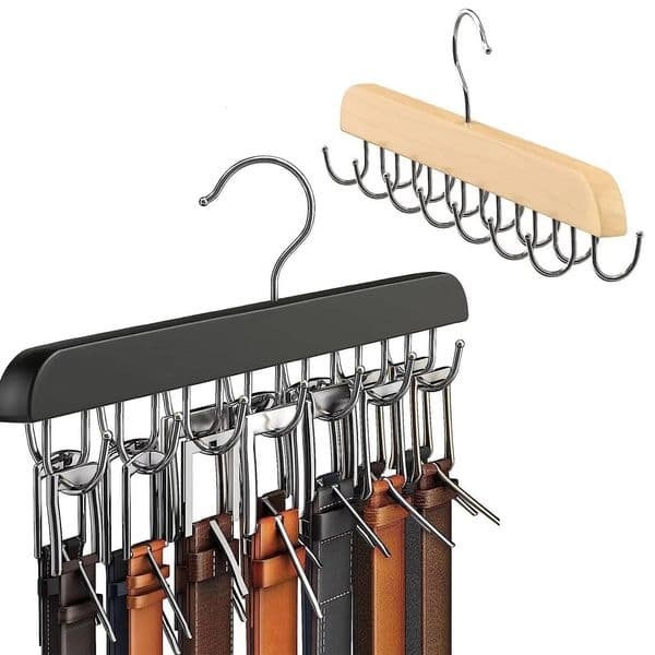 Wooden Rack Women Storage for Clothes Case Home Wardrobe Accessories Supplly Scarf Organizer Men Tie Belt Hangers ddmynov