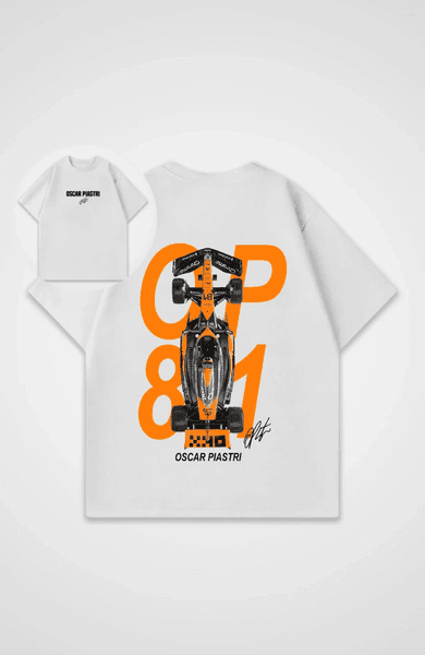 Men's T Shirts 2026 Latest Piastri Printed T-shirt Large Size Casual Cotton Breathable Short-sleeved Round Neck Top