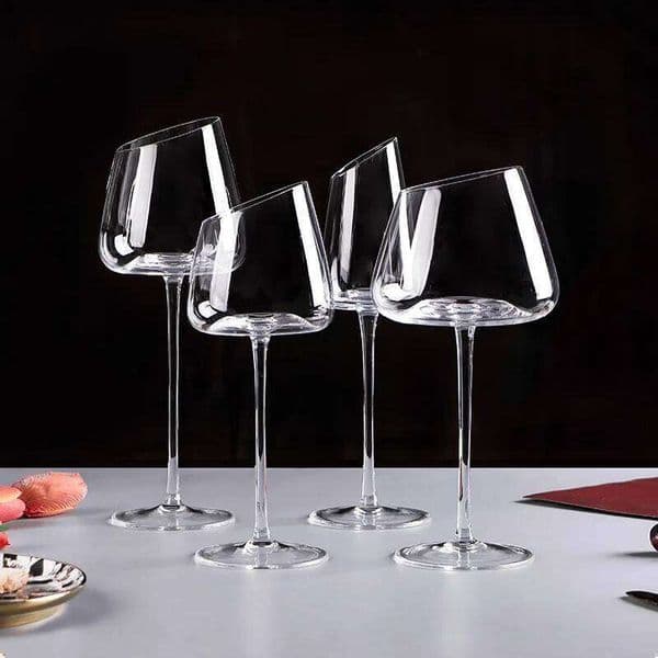 Valentine's Day 4/2/1Pc High-end Long Stem Goblet Red Wine Cup Kitchen Tool Champagne Glass Bordeaux Burgundy Wedding Party Gift Glassware 26H0114