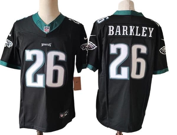 Premium Football Jerseys for Rugby Gear Enthusiasts 26 Saquon Barkley 1 Jalen Hurts Cooper DeJean DeVonta Smith S - 7XL