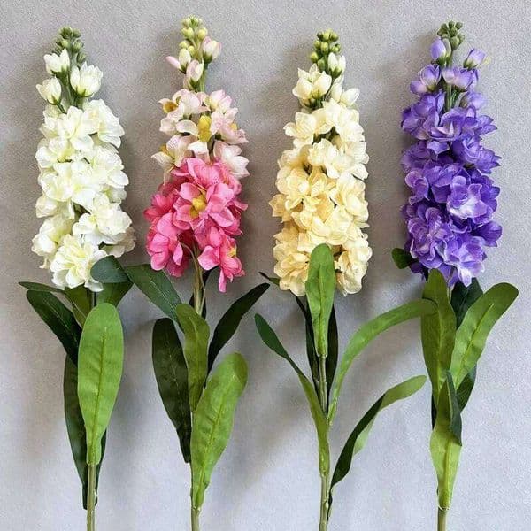 Valentine's Day Lifelike Big Hyacinth Silk Flower for Wedding Home Decoration Bridal Bouquet Violet Long Branch Desktop Vase Artific 26Y0114