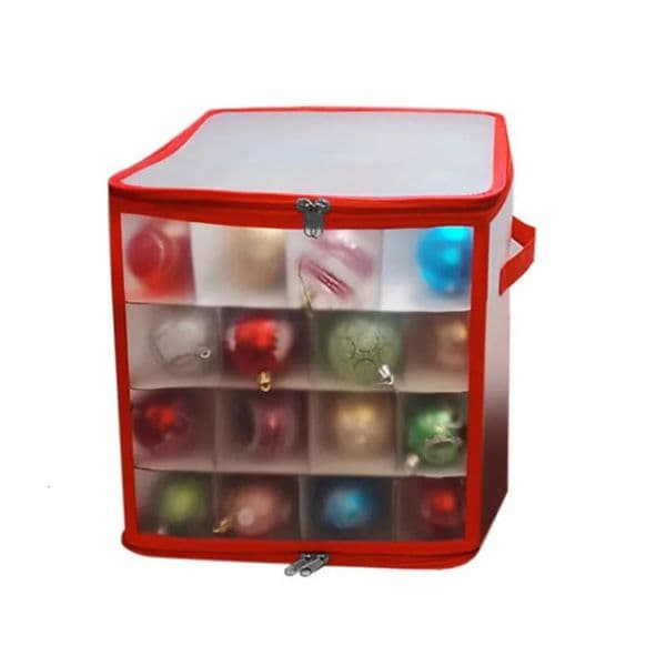 Christmas Ball Storage Box 64 Grid Large Capacity Foldable For Storing Toys And Ornaments 260113
