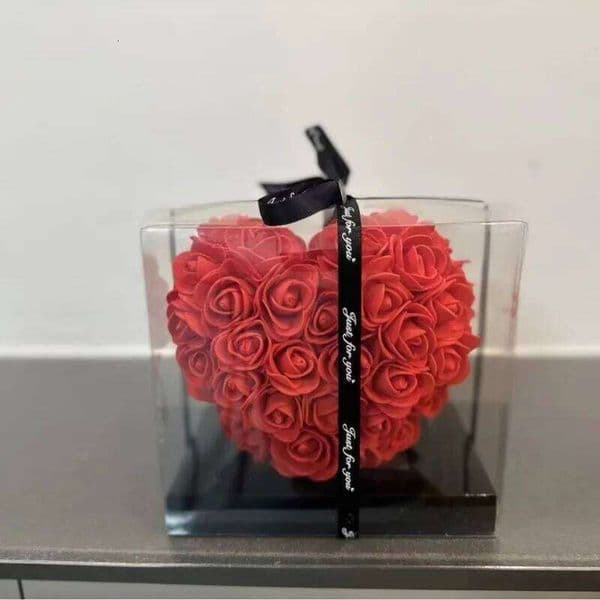 15cm Rose Love Box Artificial Flower Wedding Decoration Valentine's Mother's Day Gift Home Decor W260114