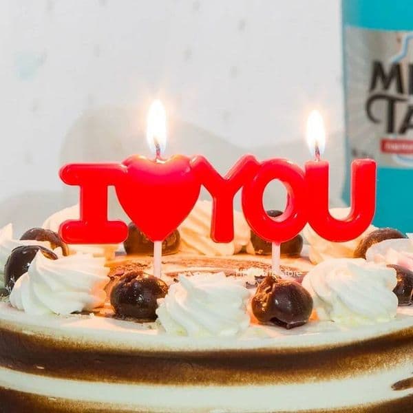Letter "I You" Confession for Valentine's Valentine's Day Day, Love Atmosphere, Birthday designer Candles luxury 2025 New ddmynov