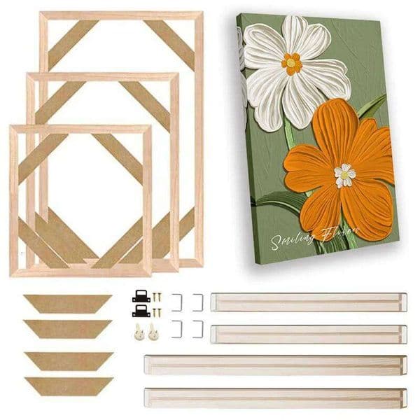 Valentine's Day 50x70 60x90 60x120cm Wooden Photo Oil Diamond Painting Frames Canvas Wood Wall Frame 26H0114