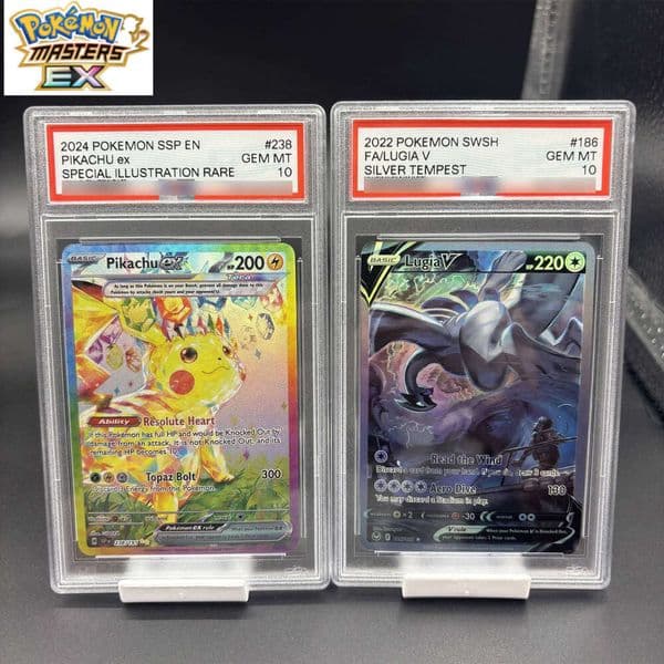 Diy 2023 PTCG VAN GOGH PIKACHU/GREY FELT HAT 10Points Rating Mew Lugia Umbreon Collection Anime Game Card Gift Toy L260114