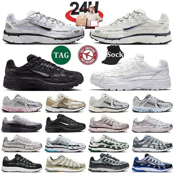 P6000 Casual Shoes Designer Vomero5 With Box Designer P 6000 V5 Casual Shoes Shadow grey Light Army Cargo Khaki Pewter Anthracite Smoke Grey Metallic Silver Trainers