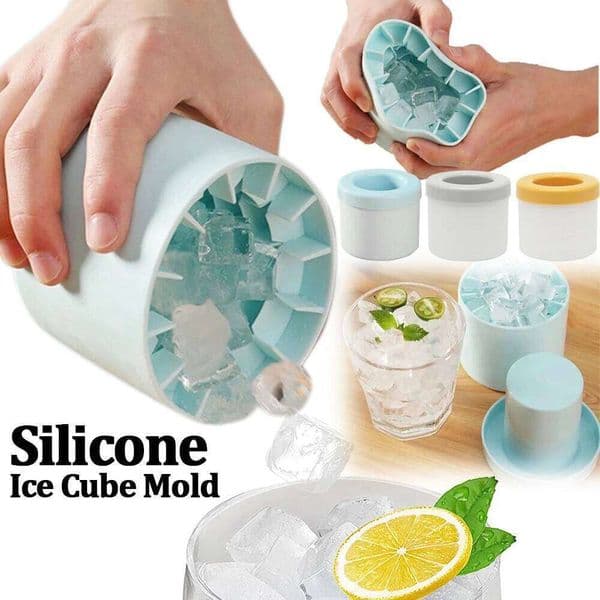 Valentine's Day Cube Mold Quickly Freeze glace Silicone Cup Creative Cylinder Ice Bucket Whiskey Beer Maker 26H0115