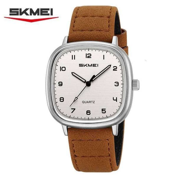 Valentine's Day SKMEI 2586 Simple Design Retro Fashion Quartz Luxury Leather Strap Waterproof Men's Date Business Watch reloj hombre 26W0115