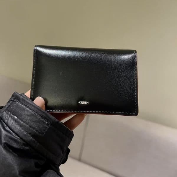 Red Matched Black Card Bag Storage Simple Bank Card Bag Unisex Hand-held Bag