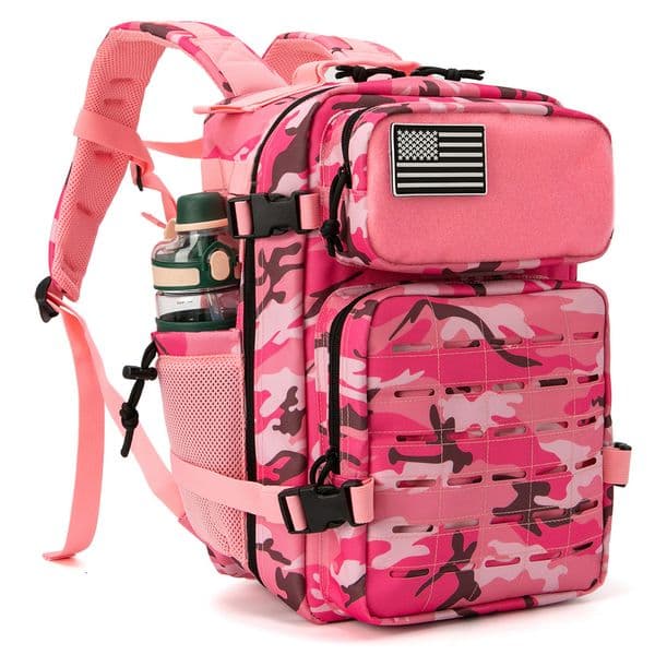 25L45L Tactical Backpack for Womenmen Laser Cut Molle survival Daypack School Bag Gym Rucksack with Dual Cup Holder 251218