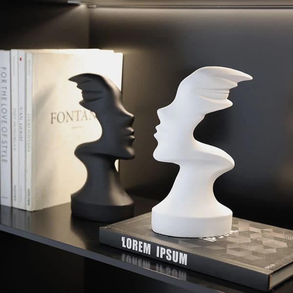 Creative Hope Goddess Sculpture Abstract Character Ornament Simple Home Living Room Study Resin Soft Decoration Gift 260108