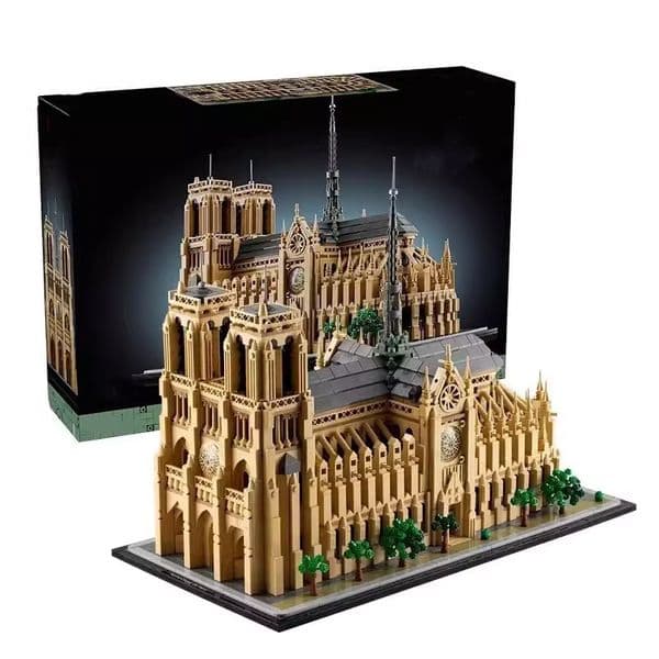 2026 New Cross-Border Creativity 21061 Paris Notre-Dame Street Scene Building Block Set High-Difficulty Toy Toys