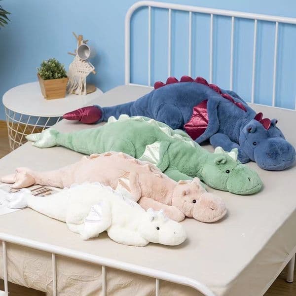 Cute dinosaur plush toys - Stegosaurus figurine, small Dilophosaurus doll, stuffed baby doll, children's sleep Pillow 250418