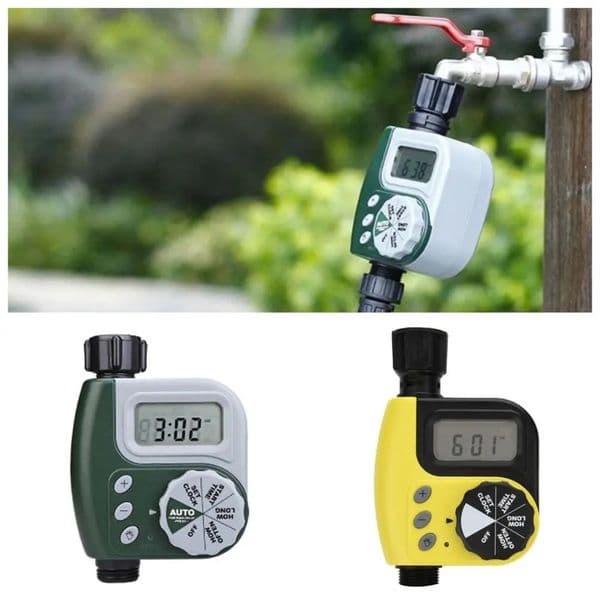 Automatic Timer Irrigation Controller Digital Display Multifunctional Programmable Hose Timer Durable Weatherproof 260114