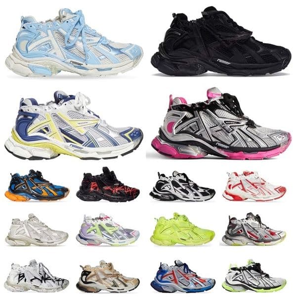 Men Women Casual Shoes Designer track Runner 7.0 trainers Sports Sneakers Triple Black White Purple Pink Blue Grey Yellow Ancien Daddy Multicolor Colorful