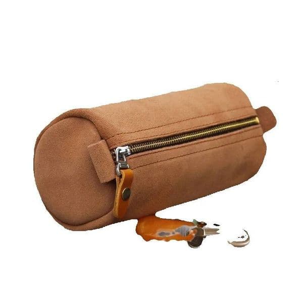 Manufacturer Pure Cowhide Vintage Large Capacity Storage Simple Makeup Genuine Leather Bracelet Jewelry Bag