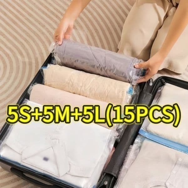 Travel Compression Bags Roll Up Space Saver for Luggage Cruise Ship Essentials Cothes Folding Compressed Bag w260113