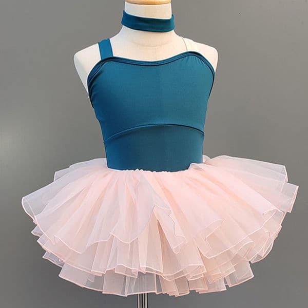Summer Strap Jumpsuit Children's Costume Girls' Chinese Dance Kids' Gymnastics Suit Ballet Exam Practice Outfit
