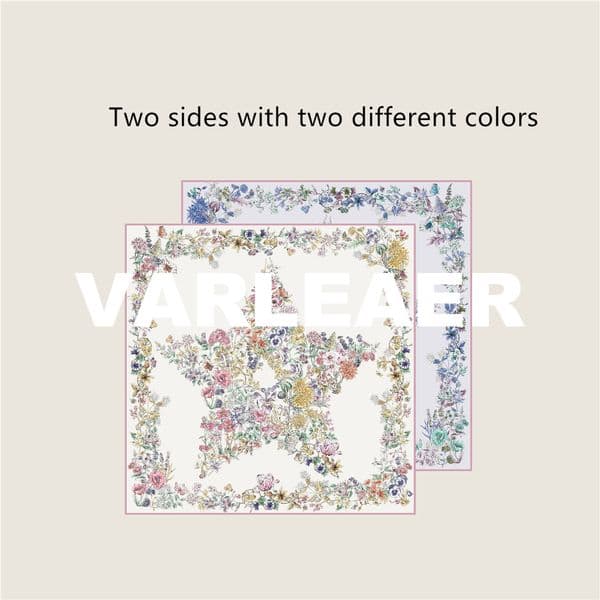 Double Faced Silk Scarf 70CM Women Square Bandanas ab Print Handmade Rolled Shawls Summer Head Hair Scarves Accessories Lover Gift Star Print Lucky Scarfs