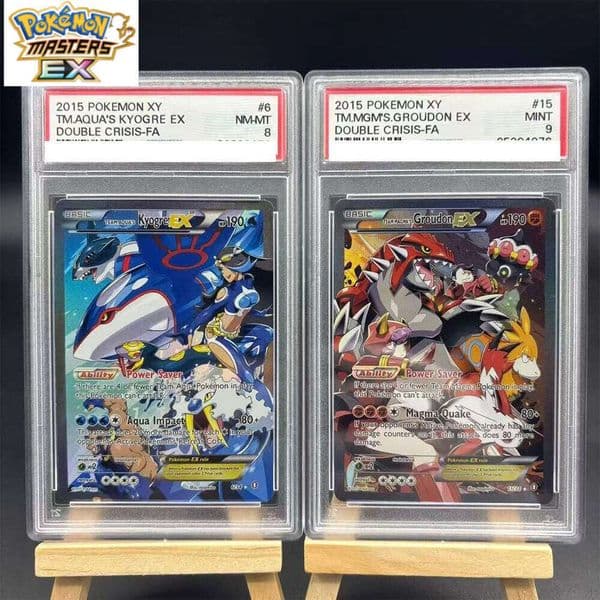 DIY PTCG Collection KYOGRE GROUDON EX Copy 10Points Rating Card Anime Game Gift L260114